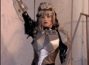 Astronema disguising herself as a blonde woman