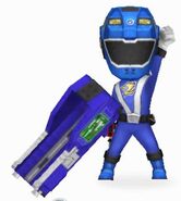 Blue RPM Ranger in Power Rangers Dash