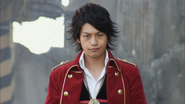 Captain Marvelous, Gokai Red, would become Kyoryu Red through the Gokai Change.