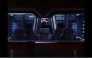 Cockpit with no one in it.