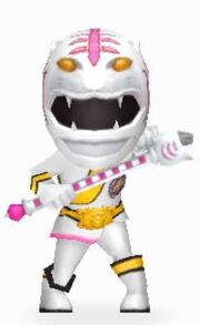 White Wild Force Ranger in Power Rangers Dash