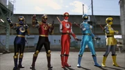 Super Megaforce Rangers as Wind and Thunder Rangers