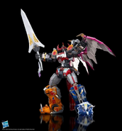 Flame Toys Megazord in a stance