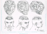 Zack Taylor Godzilla vs. The Mighty Morphin Power Rangers Concept art.