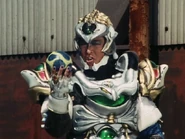 First Captain Chevalier with an Egg Bomb.