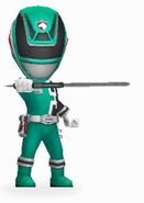 Green SPD Ranger in Power Rangers Dash