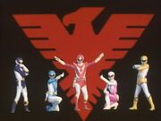 Jetman's Full Roll Call with Emblem