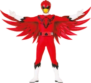 Don Momotaro transformed into Zyuoh Eagle Instinct Awakened as seen in Donbrothers