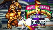 Mighty Morphin Power Rangers The Fighting Edition (SNES) - Trial Mode - Goldar Gameplay