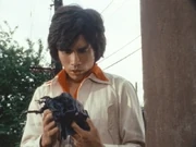 Ace fetches a radioactive Crimer uniform