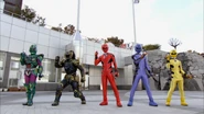 Gekiranger and Rinjuken Warriors Change