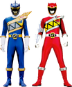 Kyoryu Navy and Kyoryu Red Armed-On