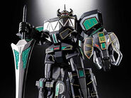 Black Soul of Chogokin Megazord alternate shot with weapons