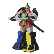 Retro style Thunder Megazord holding the Thunder Saber.