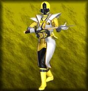 Super Shinken Yellow as depicted in Super Sentai Battle: Dice-O