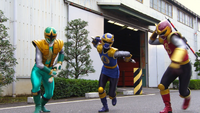 Gokai Change-Ninja Rangers (Go-Busters vs