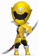 Yellow Super Megaforce Rangers In Power Rangers Dash