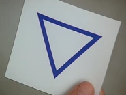 An upside down triangle hint