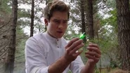 Riley holding the Green Energem