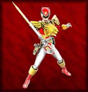 Super Gosei Red as depicted in Super Sentai Battle: Dice-O