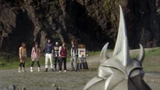 Robogog taunts the Goseigers by telling them he can be rebuilt with his Salvation Cell