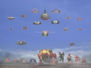 Red Mecha from Gorenger to Gaoranger