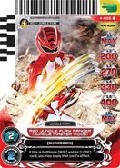 Jungle Master Red Ranger in Power Rangers Action Card Game