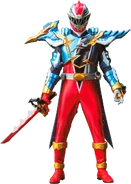 Dino Fury Red Freeze Battle Armor