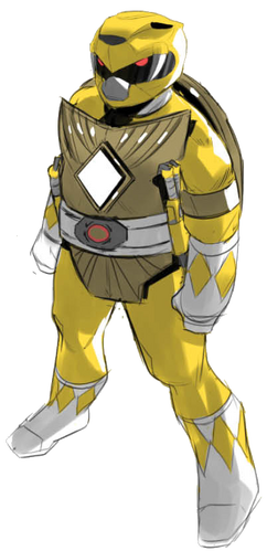 Yellow Mighty Morphin Power Ranger Rangerwiki Fandom - mmpr yellow ranger roblox