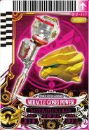 Pink "Miracle Gosei Power" Card