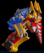 Thundersaurus Megazord in Power Rangers Dash