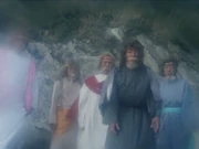 The tribal chiefs from Zyuranger and the counterparts of the Morphin Masters.