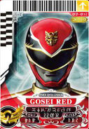 "Gosei Red" Card