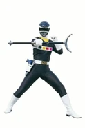 Black Space Ranger in Power Rangers Key Scanner