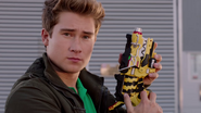 Riley Griffin, the main and current user of the Dino Charge Green Ranger's powers