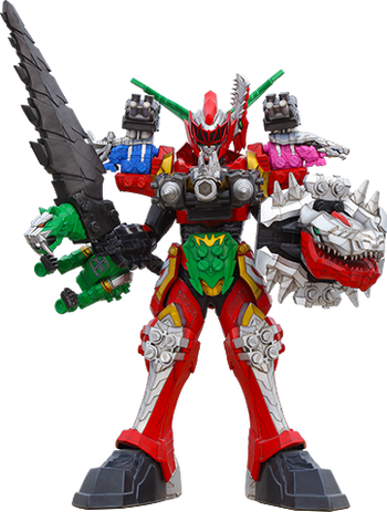 Dino Fury Megazord Warrior Formation