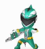 Green RPM Ranger in Power Rangers Dash