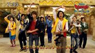 Male Kyoryuger and Kamen Rider Wizard cast