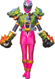 Dino Fury Pink Smash Battle Armor