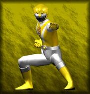Yellow Lion as depicted in Super Sentai Battle: Dice-O.