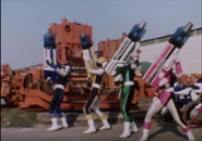 Blue, Yellow, Green, & Pink Flash about to fire their respective Vuls