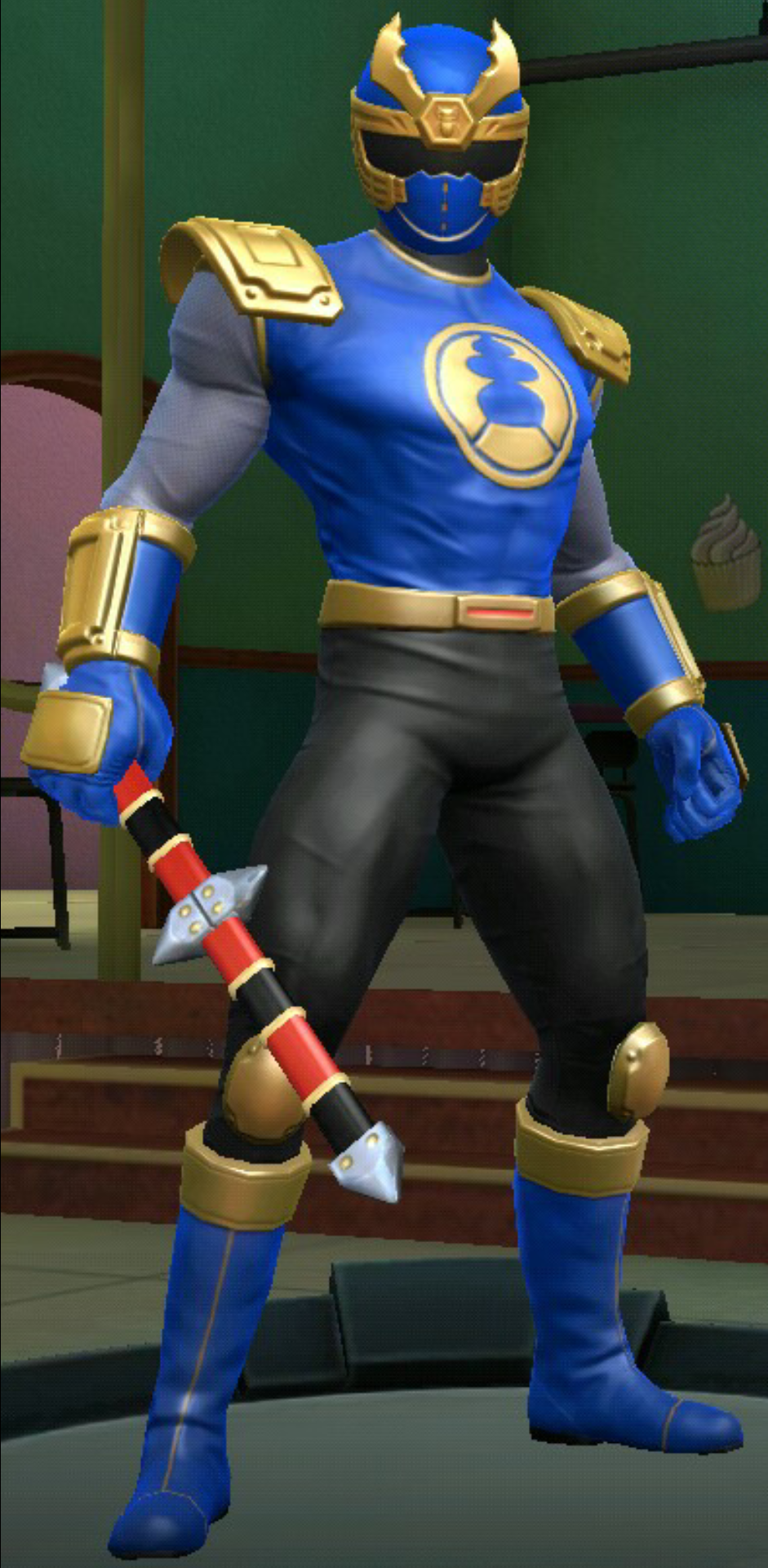 power rangers ninja storm navy thunder ranger