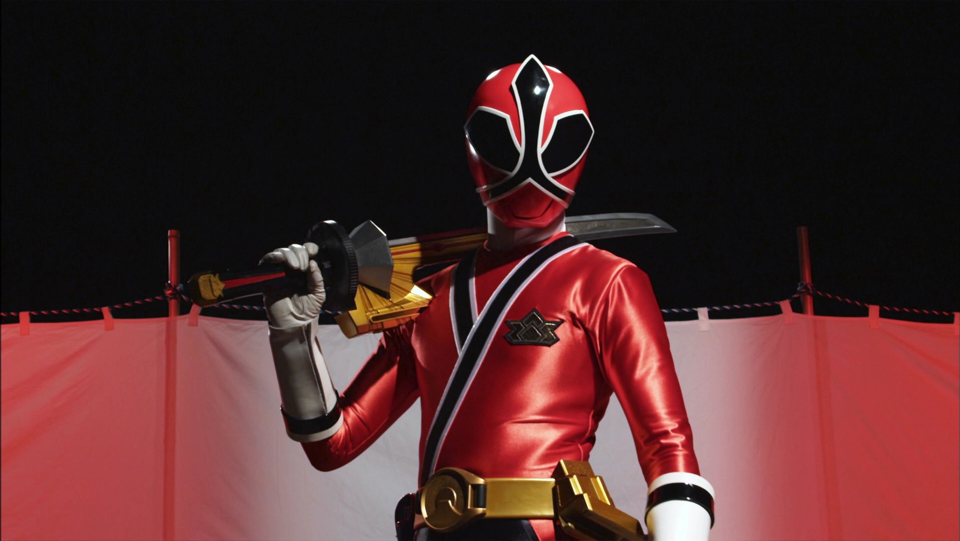 red power ranger samurai costume