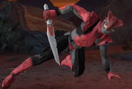 Legacy Wars Cybervillain Blaze Defeat Pose