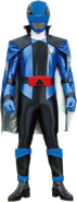 Saru Brother transformed into Lupin Blue as seen in Donbrothers