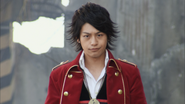 Captain Marvelous, Gokai Red, became DekaRed through the Gokai Change.