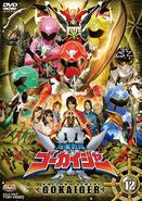 Gokaiger Volume 12, DVD cover