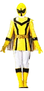 A female version of the Yellow Mystic Ranger as seen in Power Rangers Super Megaforce.
