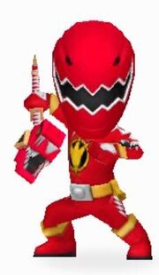 Red Dino Ranger in Power Rangers Dash