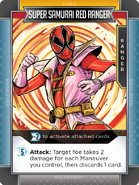 Super Samurai Red Ranger Hero card